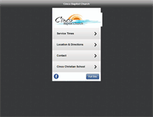 Tablet Screenshot of cincobaptist.org